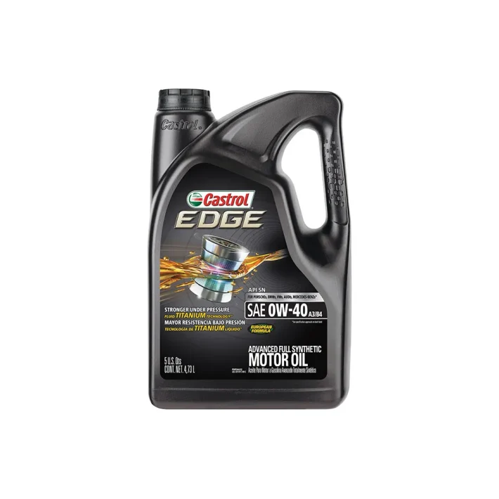 Aceite de motor totalmente sintético Castrol EDGE 0W-40 A3/B4, 5 cuartos (QT)